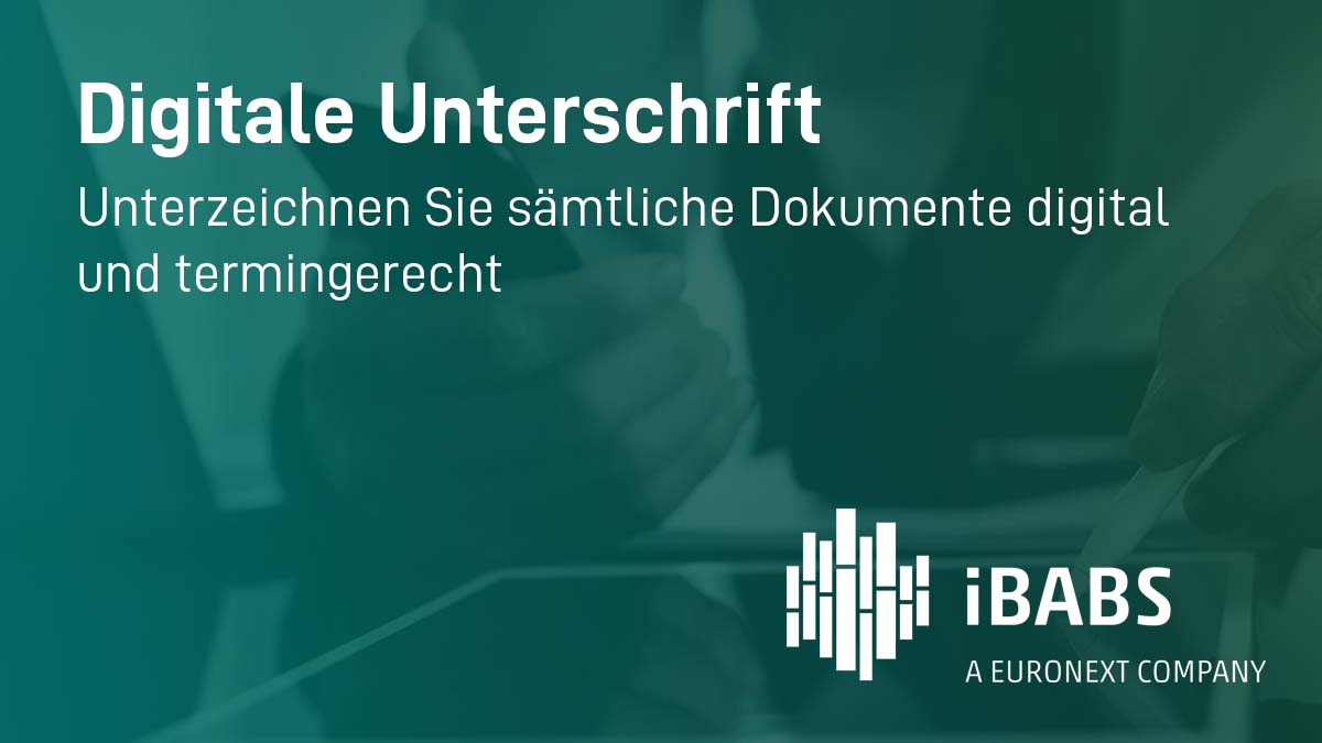 Digitale Unterschrift - IBabs